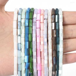 Beads Natural Shell Cylinder Loose Spacer For Jewellery Making DIY Handmade Charm Bracelet Earrings Accessories Wholesale