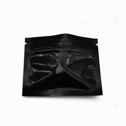 7 5x6cm Black 400Pieces Food Grade Foil Bags Aluminum Foil Zip Packaging Bag Reusable Food Pouch for Snacks Drysaltery Mylar Foil 209f