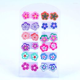 Stud Earrings ISINYEE 12 Pairs/set Fashion Fruit Animal Flower Small Sets For Women Kids Little Girls Trendy Jewelry Style