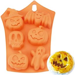 Halloween Silicone Cake Mold Candy Making Molds Vivid Practical Creative Silicone Pumpkin Cake Mold Baking Tools Children Gifts JY25