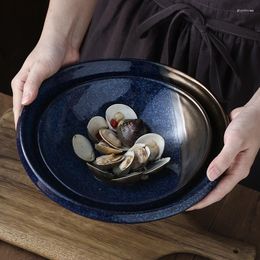 Bowls Ceramic Fruit Bowl Cold Noodle Salad Household Special-shaped Restaurant Creative Tableware