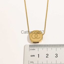 Pendant Necklaces Never Fading 14K Gold Plated Luxury Brand Designer Pendants Necklaces Stainless Steel Letter Choker Pendant Necklace Chain Jewelry A J230725