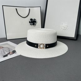 Designer Straw Hat Bucket Hats Broad Brim Hat Casual Sunhat Versatile Womens Mens Luxurys Summmer Outdoor Versatile Simple Fashion 2023