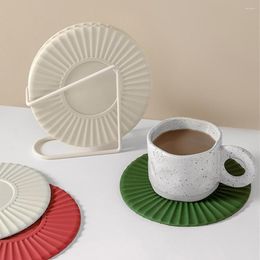 Table Mats Silicone Heat Insulation Mat Dinner Plate High Temperature Home Anti-scald Pot Kitchen Accessories