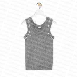 Women Knits Tank Top U Neck Knitted Tops Spring Summer Sport Top Sleeveless Breathable Gym Wear