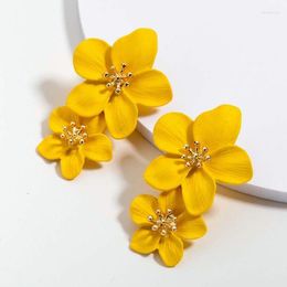 Stud Earrings Sold Colour Flower Shape Fresh Garden Style For Women Fashion Casual Girls Lovely Jewellery