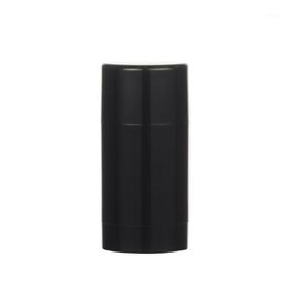 Storage Bottles & Jars 6pcs 75ml Plastic MaBlack Empty Round Deodorant Container Lip Tubes Gloss Holder With Caps235s