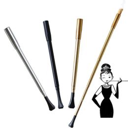 Smoking Pipes Womens Long Series Retractable Vintage Cigarette Holder Smoking Pipe Lady Pipeor Pographic Props Accessories Drop Deli LL
