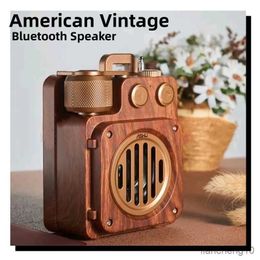 Portable Speakers Retro Bluetooth Speaker portable mini outdoor wireless small speaker computer high volume subwoofer R230725