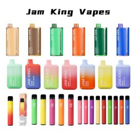 Original E-Zigarette JAM KING 600 1500 BC5000 Vapes Einweg-Vape-Batterie 550/850/650 mAh vorgefüllter Puff 5000 aromatisierte Großhandelsfabrik China vs. EIf Bar Puff 7k 9k