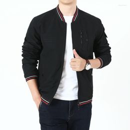 Men's Jackets 2023 Mens Cargo Fashion Bomber Jacket Wear Simple British Style Windproof And Coat Baseball