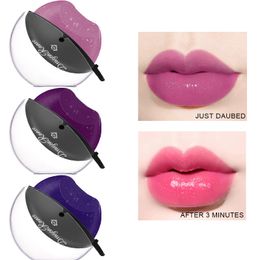 Lipstick Lip shaped Makeup Temperature Colour Changing Lazy Velvet Matte Moisturising Lip Gloss Waterproof Non stick Cup 230725