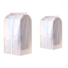 Storage Boxes Large Capacity Translucent Clothes Cover Protector Dustproof Hanging Clothing Bag With Full Zipper Waterproof