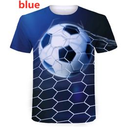 Men's T-Shirts Football Short-sleeved Color Matching T-shirt Soccer Printing T-shirt Summer Style Men's Fashion Slim T-shirt 230724