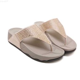 Slippers Women shoes Summer Fashion Genuine Leather Woman Non-slip Flip Flops Wedges Sandals Female Platform Beach Shoes Free Shipping L230725