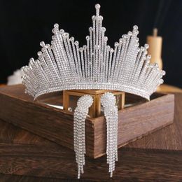 Bling Bling Set Crowns Earrings Bridal Jewellery Accessories Wedding Tiaras Rhinestone Crystal Headpieces Hair Wedding Crowns324s