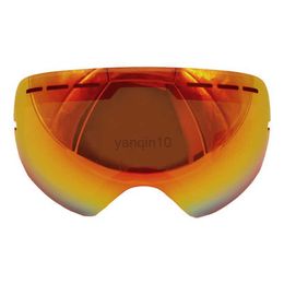 Ski Goggles LOCLE Ski Goggles Lens UV400 Ski Snowboard Glasses Lens Brightening Lens For Weak Light Cloudy For GOG-201/S-3100 (Only Lens) HKD230725
