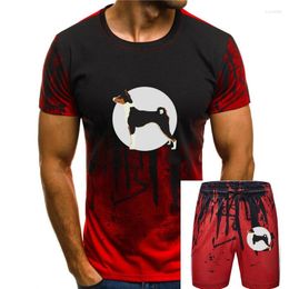 Men's Tracksuits Basenji Dog T-Shirt In White Super Cool High Quality Tee Birthday Gift Shirt