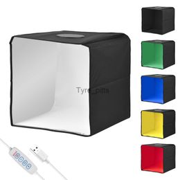 Flash Diffusers 25 X 25cm/ 9.8 X 9.8inch Mini Photography Light Box Integrated Professional Light Tent with 6 Backdrops USB Power Supply x0724 x0724