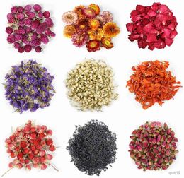 Dried Flowers 9 Bags Rose Lavender Jasmine Dried Flowers Natural Herbs for DIY Candle Bath Soap Resin Jewelry Making Wedding Decor R230725