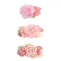Hair Clips Fashion Three Set Of Flower Hairpin For Girls Various Kinds Pink Beige Clip Cute Wild Girl Baby Accessories