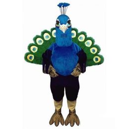 High quality Blue peacock Mascot Costume Halloween Christmas Fancy Party Cartoon Character Outfit Suit Adult Women Men Dress Carni1963