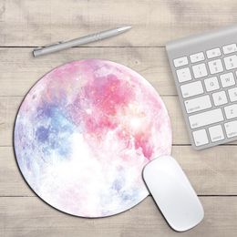 Round Mouse Pad For Computer Laptop Keyboard Pad Personalized Office Home Non-slip Table Mat Round Rubber Gaming Desk Mat