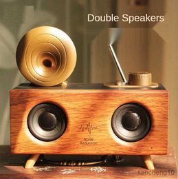 Portable Speakers Wireless Bluetooth Speakers Double Speakers High Volume Card Disk High Sound Quality Small Stereo Heavy Subwoofer R230725