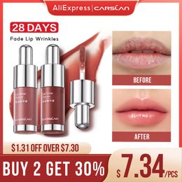 Lip Balm CARSLAN 2pcs/set Tinted Lip Glow Serum Essential oil Moisturising Lip Glaze Plumper Mirror Water Lip Gloss Lipstick Cosmetics 230724