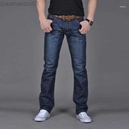 Men's Jeans Men's Jeans Cotton-blend Slight Stretch Whiskers Wash Casual Autumn Denim Cotton Hip Hop Loose Work Long Trousers Pants 4.171 L230725