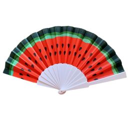 43*23CM Watermelon Folding Fruit Fan Craft Stage Performance Dance Fans