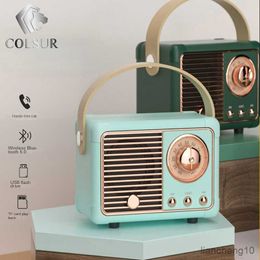 Portable Speakers 2023 Retro Bluetooth Speaker Disk Card Stereo Creative Gift Portable Mini Sound Box Mini Outdoor Music Player R230725