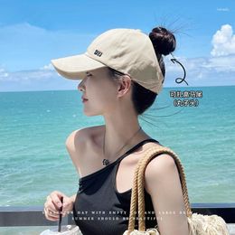 Ball Caps Lady Visor Cap Summer Sun Protection Hat Women Baseball-Cap Breathable Cotton Fashion Suncap Female Stylish Headwear Girl Beach