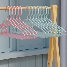 Hangers 10Pcs Laundry Hanger Drop-resistant Dress Strong Load Bearing Plastic Shirts Clothes Dorm Supplies