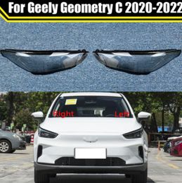 Car Front Headlight Cover For Geely Geometry C 2020-2022 Transparent Headlamp Lampshade Light Glass Lens Shell Light Caps