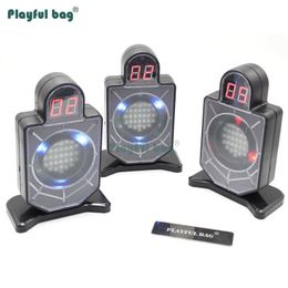 Outdoor Games Activities Table game Electronic scoring Laser induction target Portable Entertainment toy color-changing Electric toy target 2MW AQB110 230725