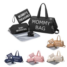 Diaper Bags Travel Mommy Bag Embroidery Letters Portable Maternity Milk Bottle Insulation Largecapacity Mother Baby 230724