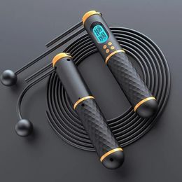 Jump Ropes 2-in-1 multifunctional speed slide rope with digital counter professional ball bearing and anti slip handle jump and calorie counting 230725