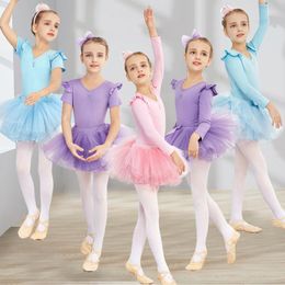 Stage Wear Kids Girls Tutu Ballet Dance Dress Leotard Rhythmic Gymnastics Fancy Christmas Party Birthday Costume Ballerina