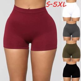 Women's Leggings Fitness Women Mini Shorts Solid High Waist Skinny Biker 2023 Summer Workout Activewear Sporty Short Trousers