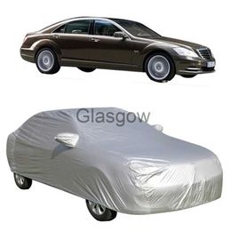 Car Sunshade Full Car Cover Indoor Outdoor Sunscreen Heat Protection Dustproof AntiUV ScratchResistant for Sedan Car Protectors Suit SXXL x0725