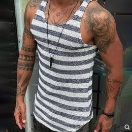 Mens Tank Tops Arrivals Bodybuilding Stringer Top Man Cotton Gym Sleeveless Shirt Men Fitness Vest Singlet Workout Sportswear 230724