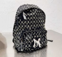 Luxury Designer Mens Tapestry Backpacks Designer Travel Shoulder Bag for Women Backpack Bags Christopher Schoolbag Crossbody Purse mlb 787810
