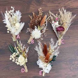 Dried Flowers Mini Dried Flower Bouquet Perfect for Christmas Autumn Thanksgiving Harvest Festival Halloween Decor Table Letterbox Gift R230725