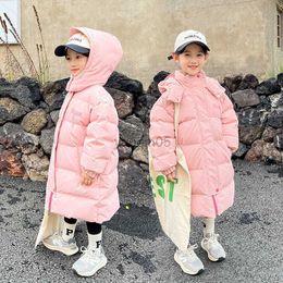 Down Coat Children Coat Girls 10 to 12 Years Trench Kids Winter Down Jacket Hooded Greatcoat Long Clothing 2022 New Snowsuit 8 9 11 Age HKD230725