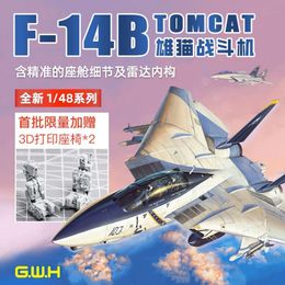 Diecast Model Great Wall Hobby L4828 1 48 F 14B TOMCAT FIGHTER MODEL KIT BONUS 3D PRINT EJECTION SEAT 230724