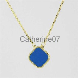 Pendant Necklaces Fashion Classic 4Four Leaf Clover Necklaces Pendants MotherofPearl Stainless Steel Plated 18K for Women Girls Valentines Mothers J0725