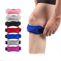 Knee Pads 1PC Adjustable Silica Gel Patella Belt Tendon Strap Absorption Support Outdoor Sports Protector