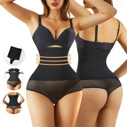 Women's Shapers A Comfy Shaping Jumpsuit Flatten Abdomen Waist And Hips Front Closure Shapewear Firm Tummy Compression BuLifter
