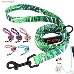 150cm Nylon Dog Leash Colourful Print Dogs Cat Lead Rope Pet Belt Leashes for Dogs Cats Walking Training French Bulldog Pug L230620